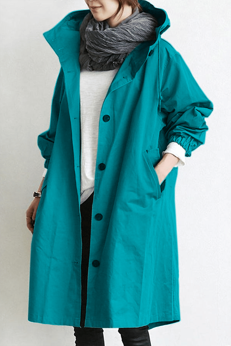 Bellerue - trench impermeabile con cappuccio
