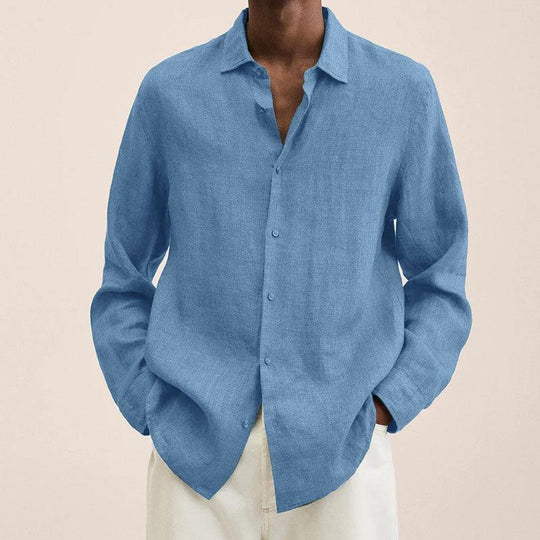 Elegante camicia da uomo in lino: La leggerezza contro la versatilità