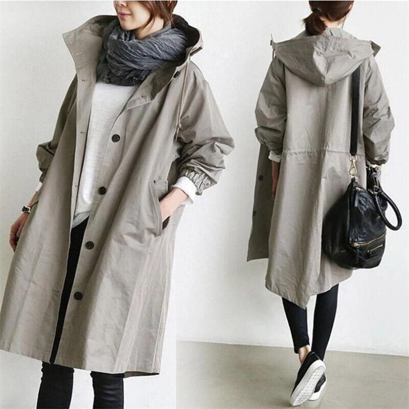 Bellerue - trench impermeabile con cappuccio