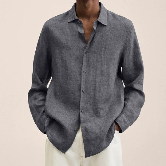 Elegante camicia da uomo in lino: La leggerezza contro la versatilità
