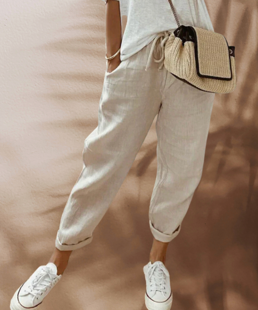 Bibi - pantaloni di lino casual ed eleganti