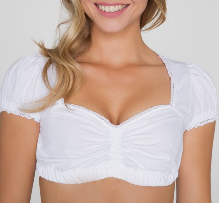 Trachtig mia- costume unico per donna con grembiule e camicetta