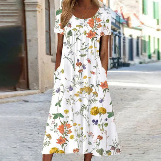 Charlotte - abito estivo midi floreale femminile