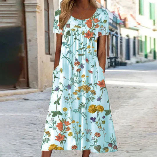 Charlotte - abito estivo midi floreale femminile