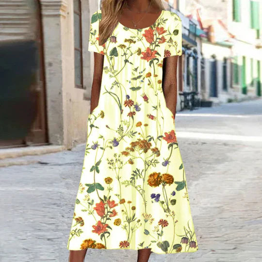Charlotte - abito estivo midi floreale femminile