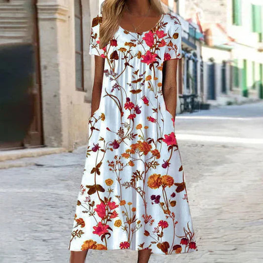 Charlotte - abito estivo midi floreale femminile