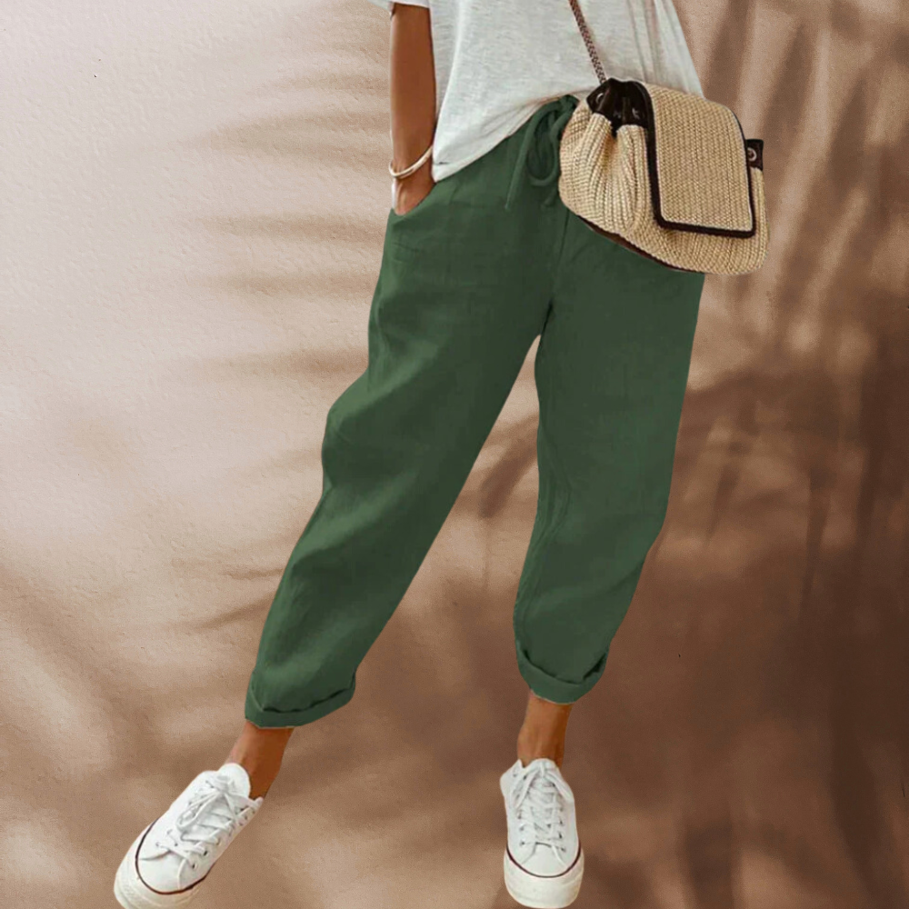 Bibi - pantaloni di lino casual ed eleganti