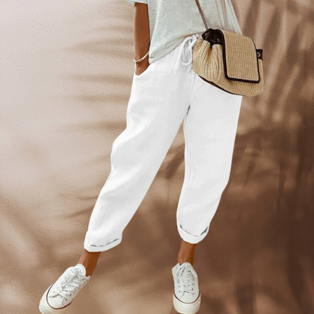 Bibi - pantaloni di lino casual ed eleganti