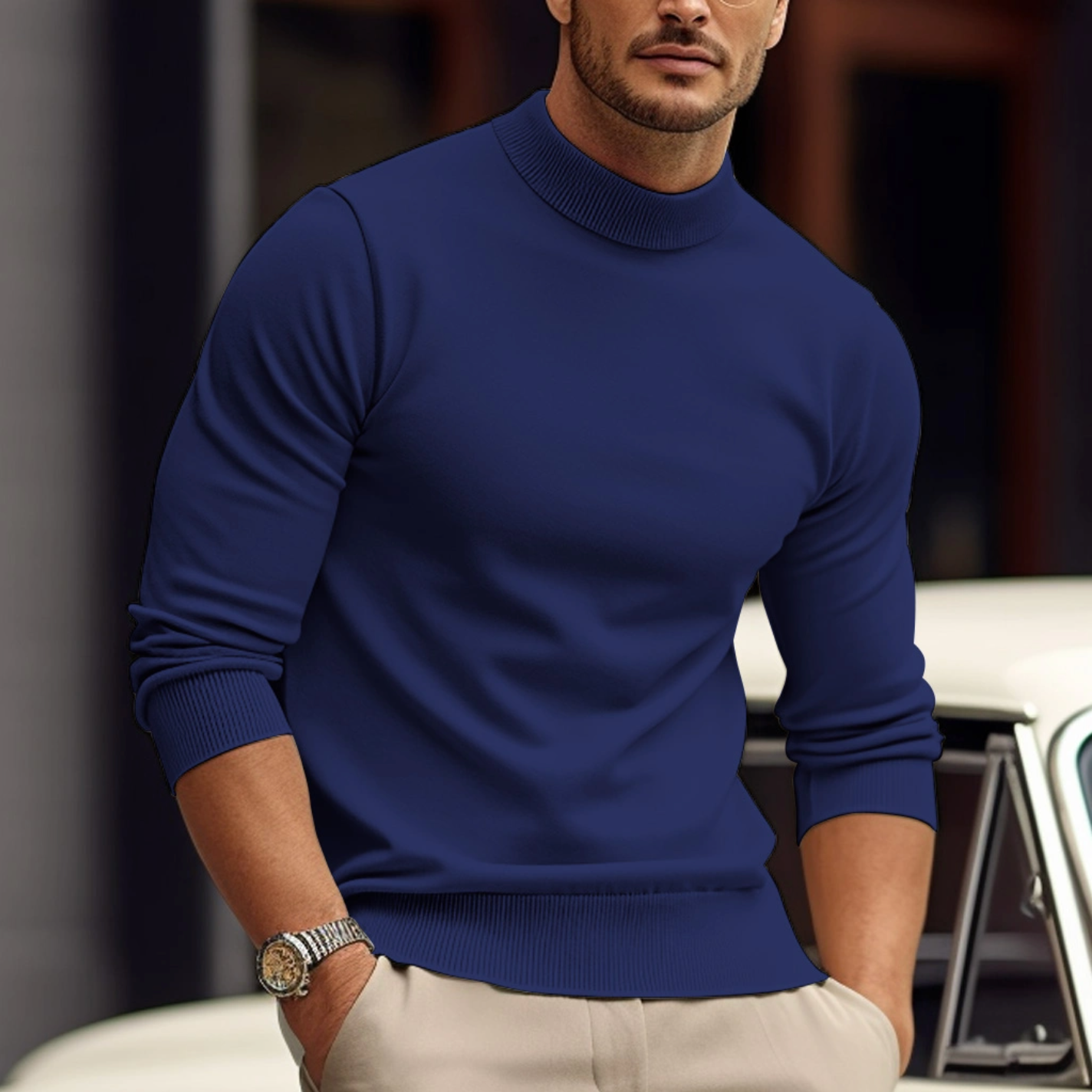 Stylisch –maglione da uomo in morbido cotone