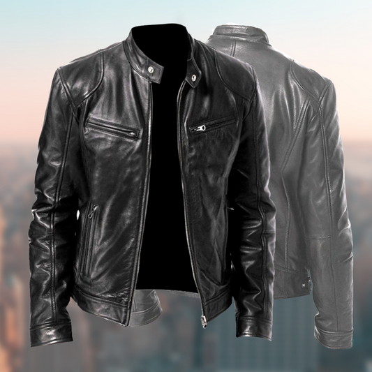F.S. | giacca in pelle da uomo elegante e di alta qualità