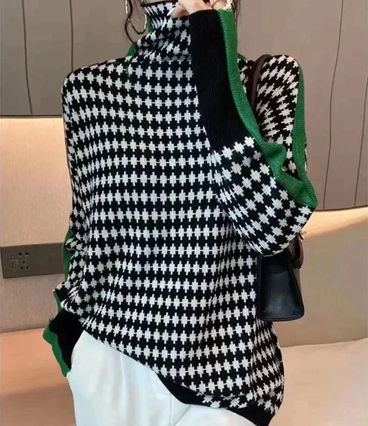 Isabelle moreau | Maglione a collo alto fantasia