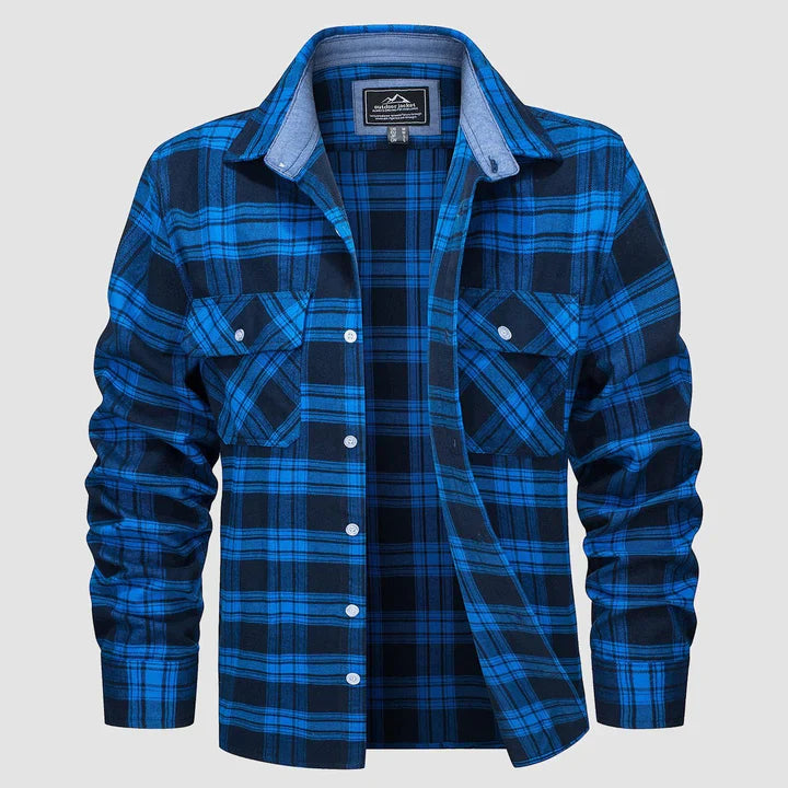 Mas – camicia foderata in flanella per uomo