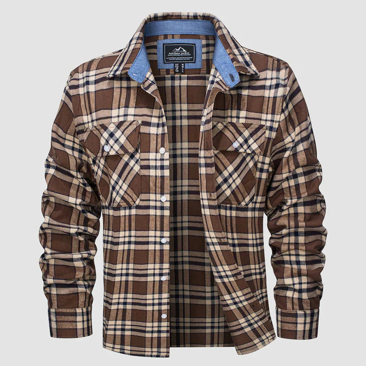 Mas – camicia foderata in flanella per uomo
