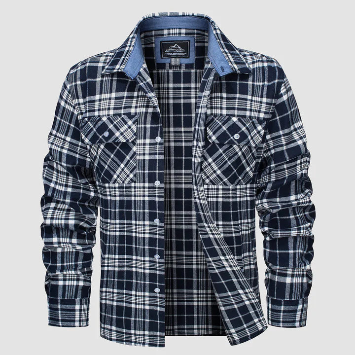Mas – camicia foderata in flanella per uomo