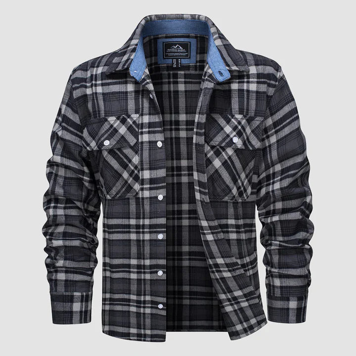 Mas – camicia foderata in flanella per uomo