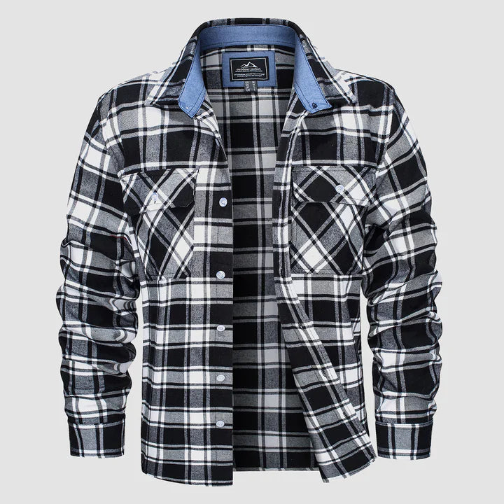 Mas – camicia foderata in flanella per uomo
