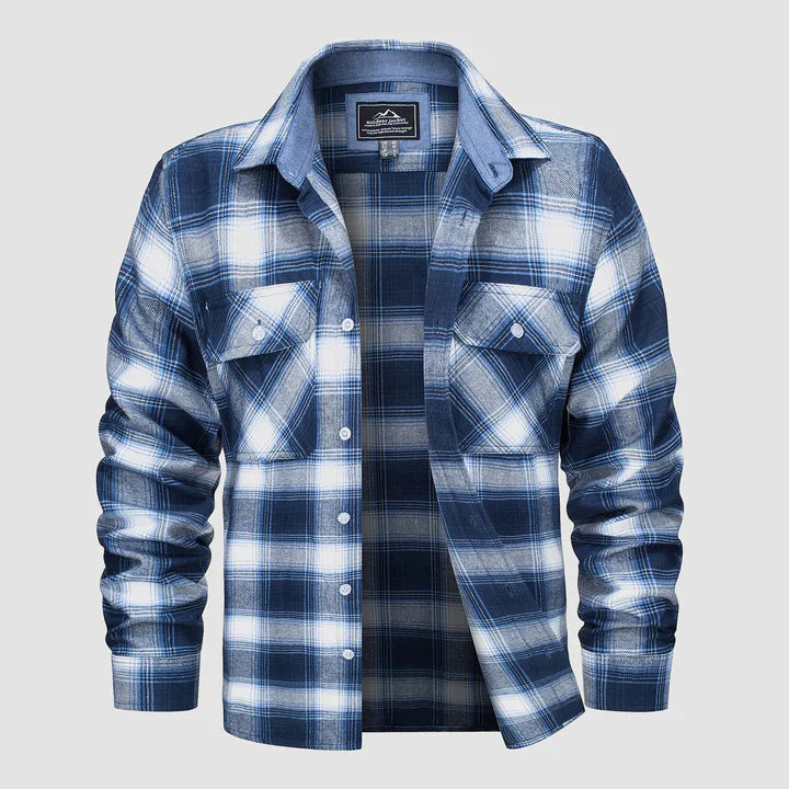 Mas – camicia foderata in flanella per uomo