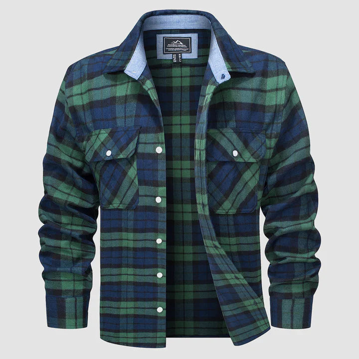 Mas – camicia foderata in flanella per uomo