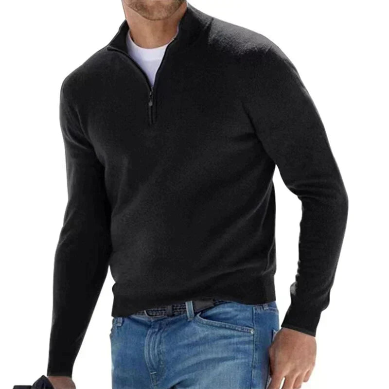 Tom polo – maglione con cerniera alla moda per uomo (design italiano)
