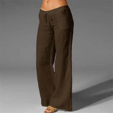 Pantaloni di lino bianco - Anna