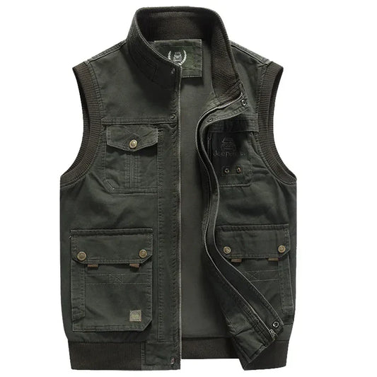 Gilet multitasche vintage da uomo