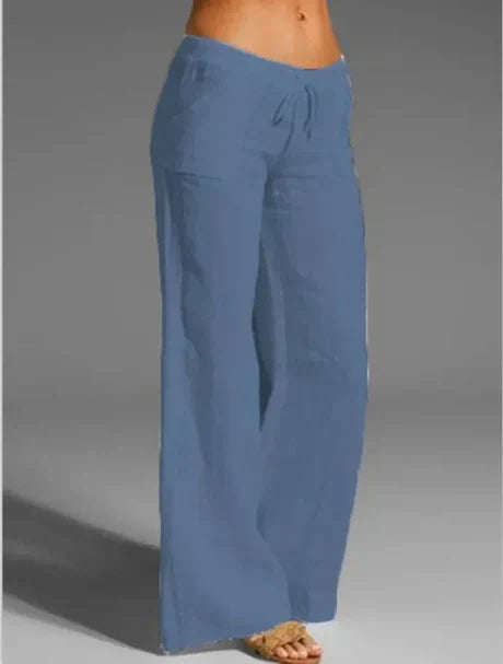Pantaloni di lino bianco - Anna