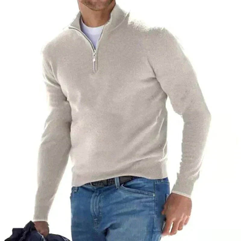 Tom polo – maglione con cerniera alla moda per uomo (design italiano)