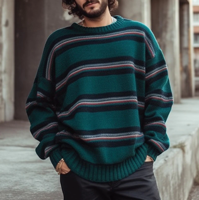 Rafferty – felpa con cappuccio arcobaleno per uomo