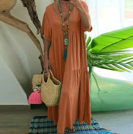 Abito in cotone e lino - Anne