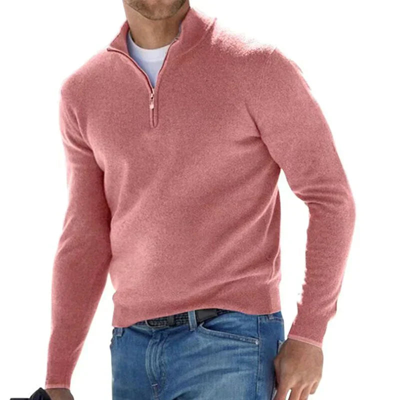 Tom polo – maglione con cerniera alla moda per uomo (design italiano)