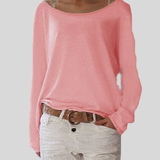 Alexa - elegante maglione leggero con scollo rotondo