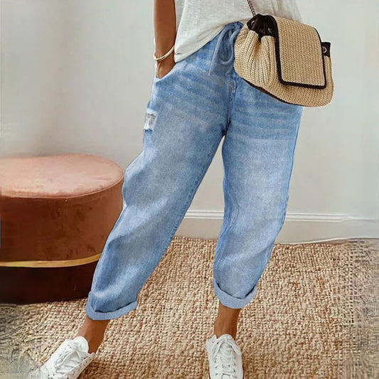 Jeans da donna blu - Eva