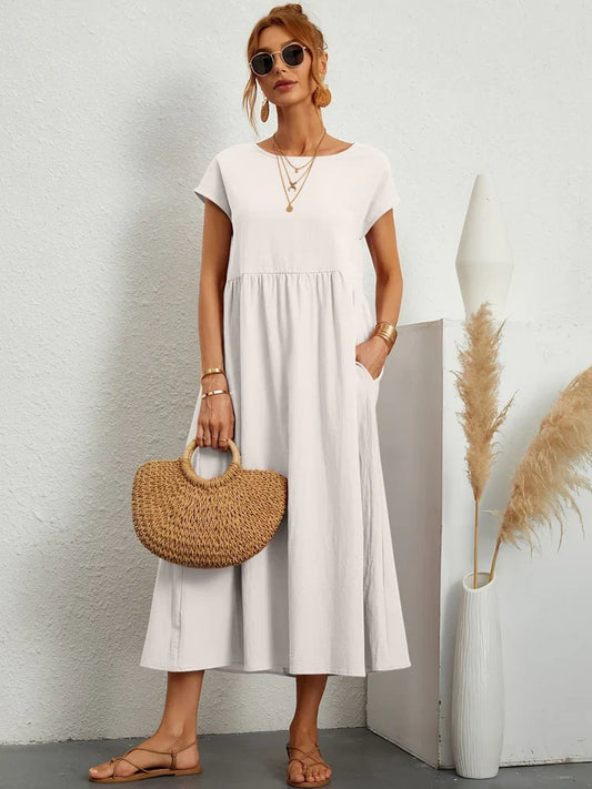 Renee - abito estivo vintage a maniche corte