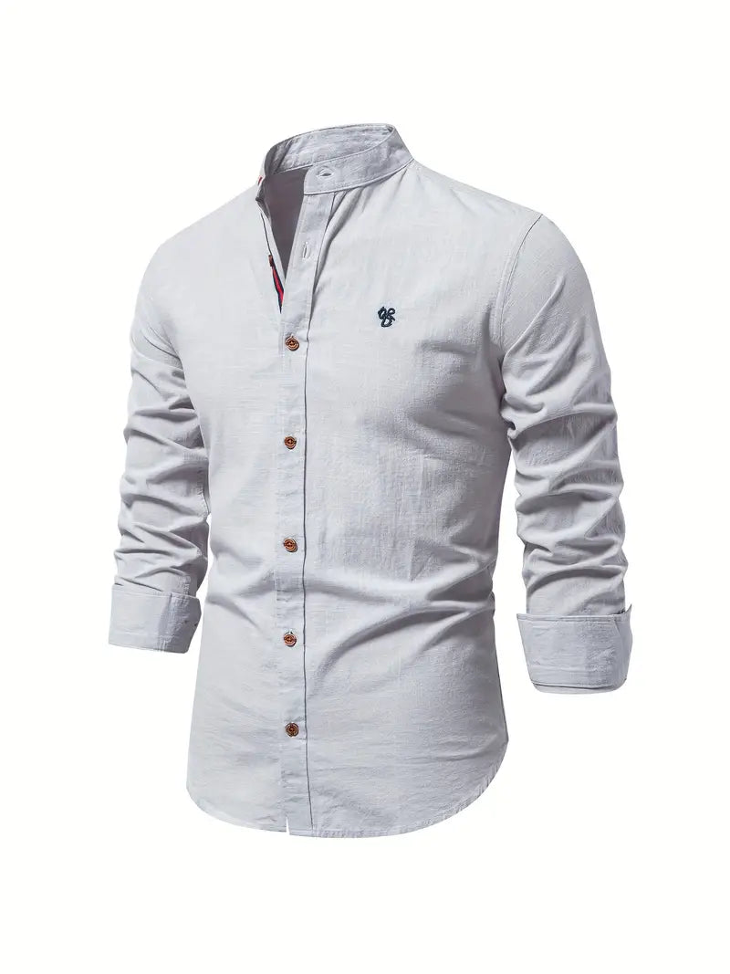 Benjamin –camicia a maniche lunghe con bottoni per la primavera