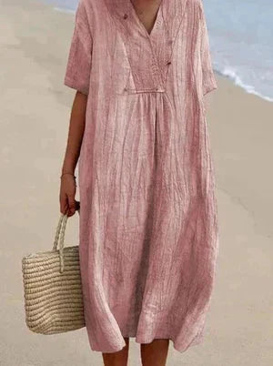 Abito in lino e cotone