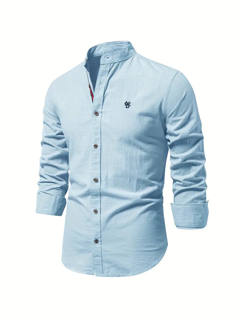 Benjamin –camicia a maniche lunghe con bottoni per la primavera