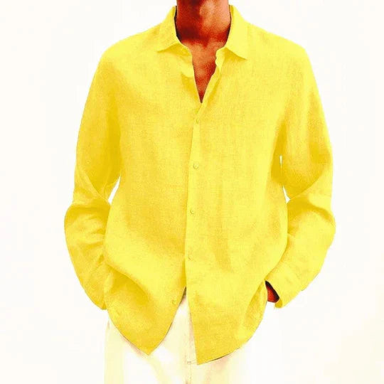 Elegante camicia da uomo in lino: La leggerezza contro la versatilità