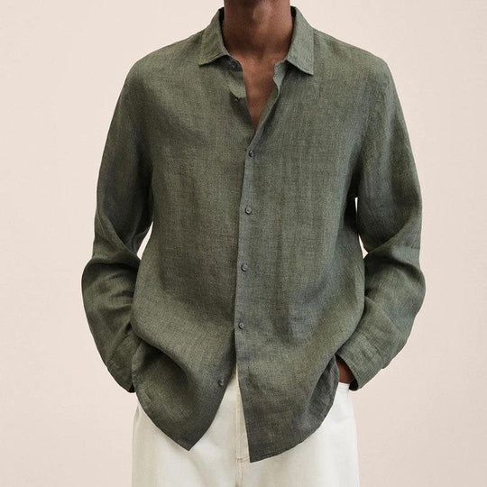 Elegante camicia da uomo in lino: La leggerezza contro la versatilità