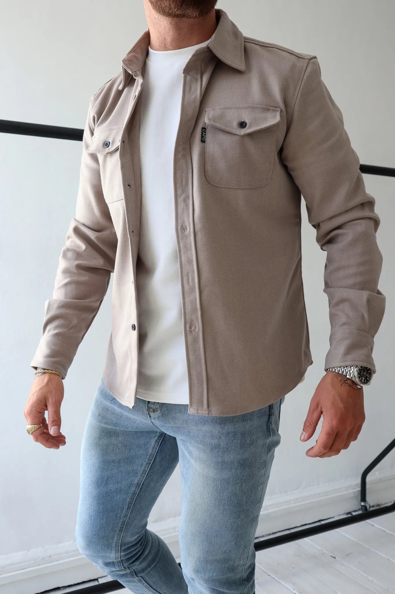 Giacca-camicia moderna per uomo - Azan