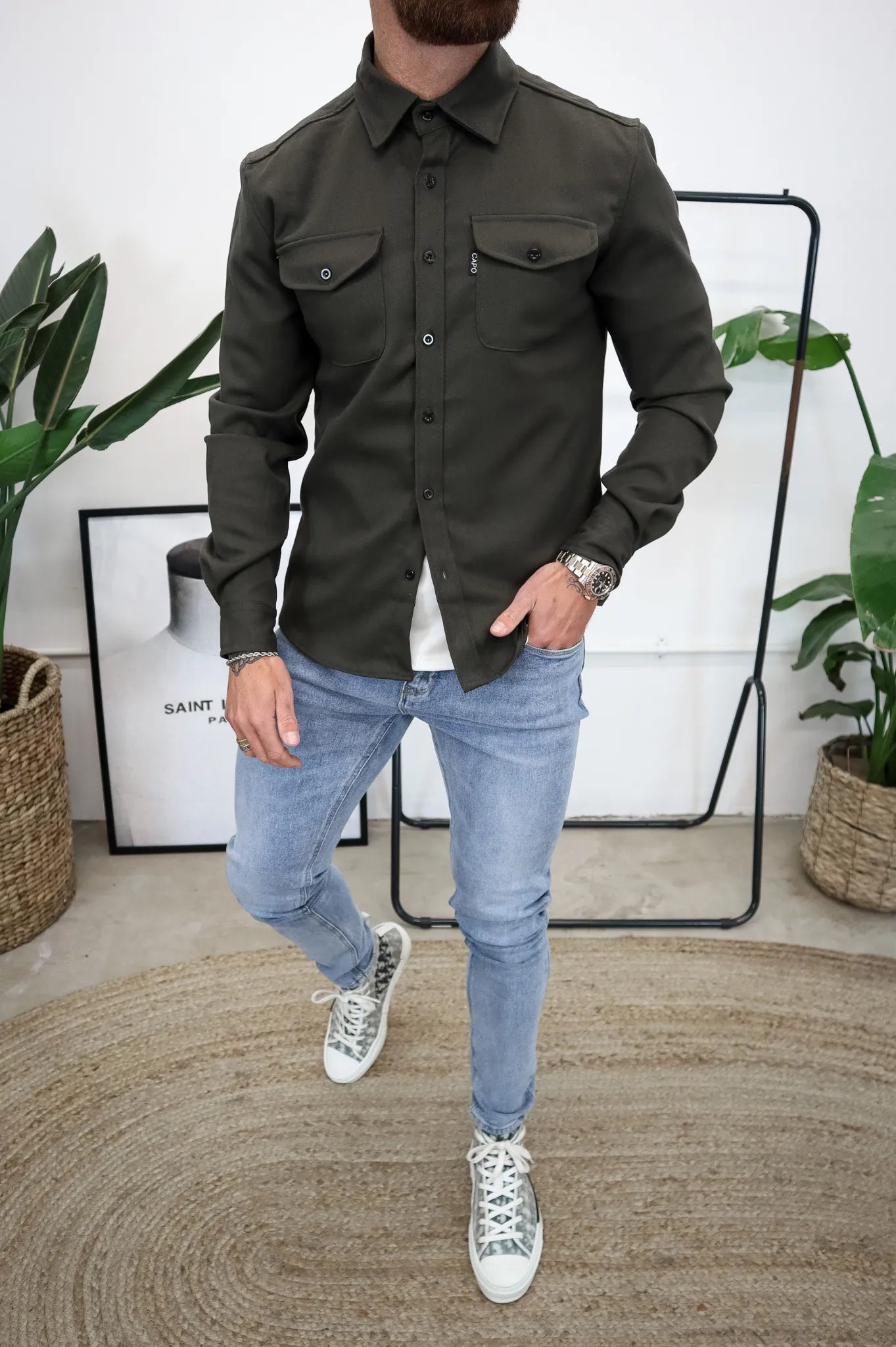 Giacca-camicia moderna per uomo - Azan