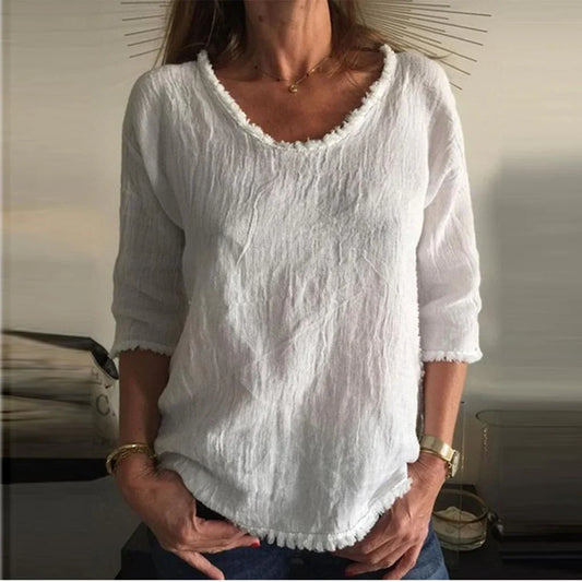 Top casual in lino: comodo ed elegante