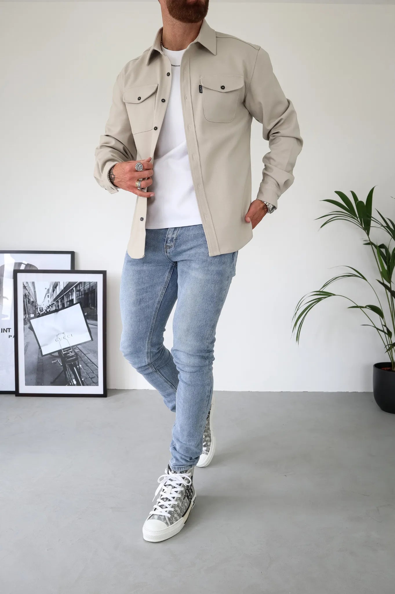 Giacca-camicia moderna per uomo - Azan