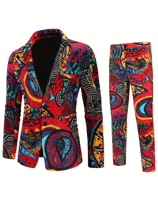 Blazer con risvolto e pantaloni da lavoro per occasioni casual