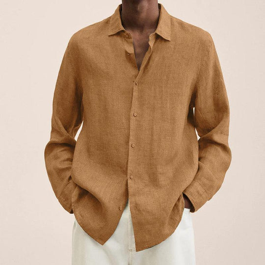 Elegante camicia da uomo in lino: La leggerezza contro la versatilità