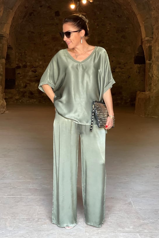Britt - set due pezzi in raso